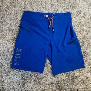 5.11 Tactical Royal Blue Shorts with Orange Accents